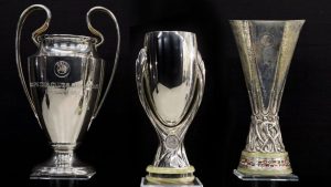 Football clubs with the highest number of European trophies since 2010