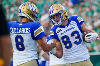 Dalton Schoen officially returns for Winnipeg Blue Bombers for Labour Day Classic