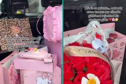 Watch video of moment lady rejected apology gifts from her boyfriend