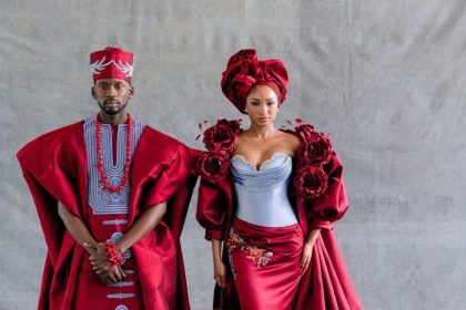 Temi Otedola & Mr Eazi’s Traditional Wedding Looks Are a Masterpiece of Couture and Culture