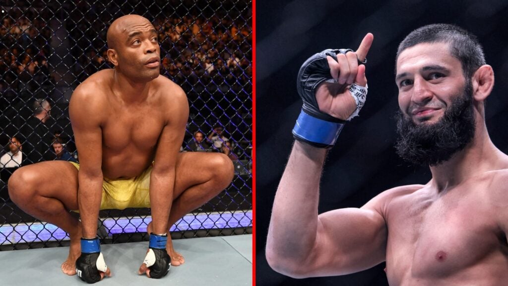 New video shows what Anderson Silva told Khamzat Chimaev days before his UFC title win