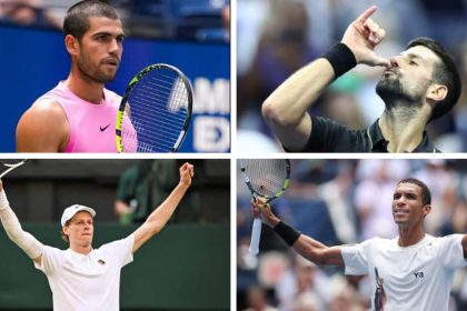 US Open 2025 Men’s Semifinals: Carlos Alcaraz Vs Novak Djokovic, Jannik Sinner Vs Auger-Aliassime
