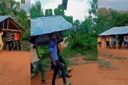 Drama As Man Dismantles Roof He Funded For Girlfriend’s Father After Breakup