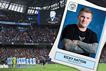 Ricky Hatton speaking to FourFourTwo in May 2024 about his love of football and Manchester City