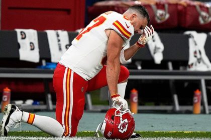 Chiefs’ Travis Kelce says he felt ‘like s—‘ after injuring teammate Xavier Worthy in collision
