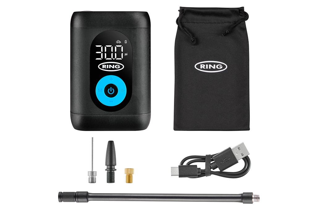 Ring launches its smallest and most affordable cordless tyre inflator