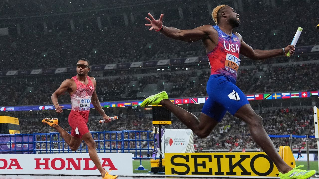Canada claims silver in men’s 4×100, USA snatches gold at world championships