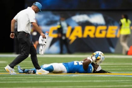 Chargers’ Najee Harris suffered a torn Achilles in Week 3 vs. the Broncos