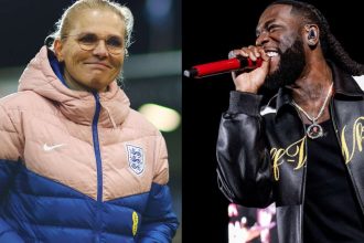 Burna Boy responds after Sarina Wiegman says she’d love to dance with him