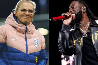 Burna Boy responds after Sarina Wiegman says she’d love to dance with him