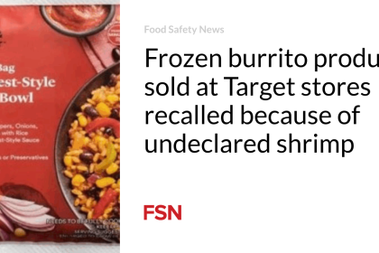 Frozen burrito product sold at Target stores recalled because of undeclared shrimp