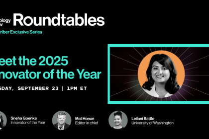 Roundtables: Meet the 2025 Innovator of the Year