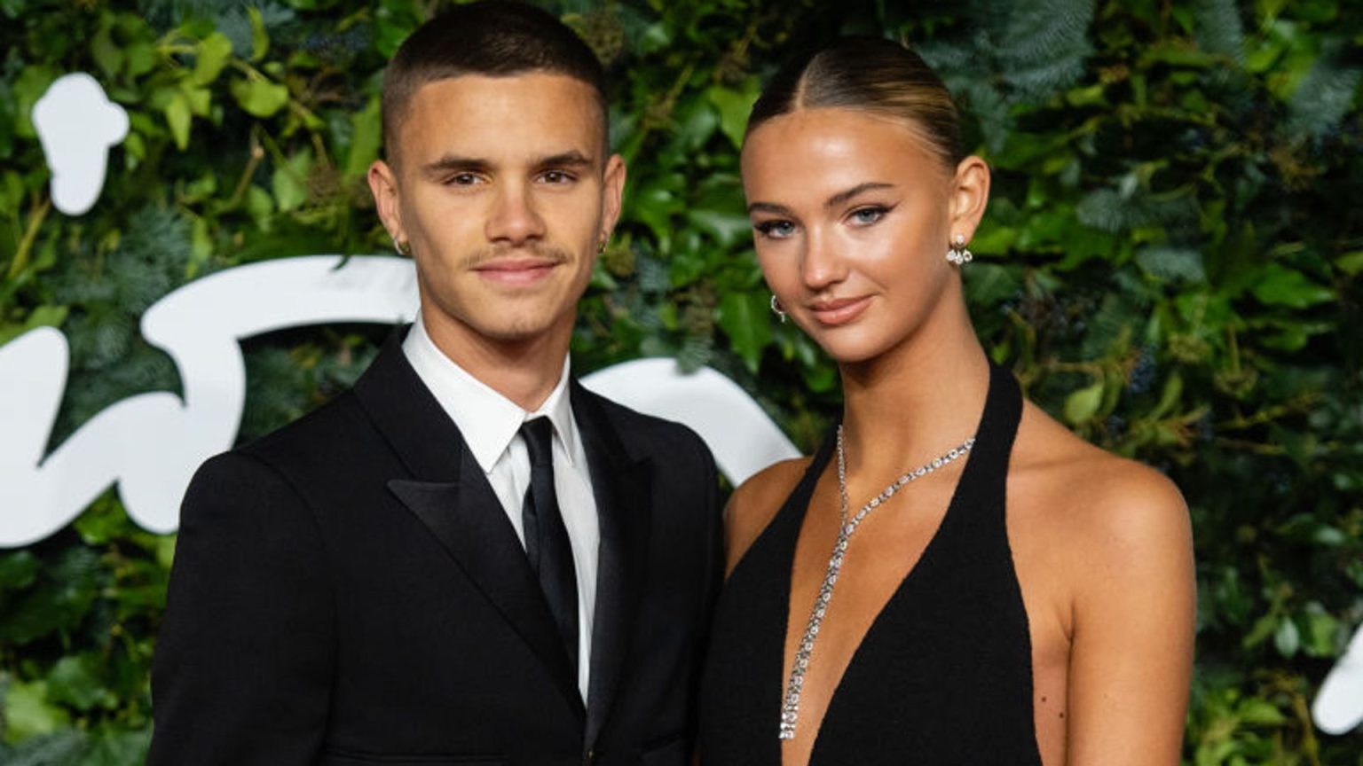 Romeo Beckham attends party alongside ex-girlfriend Mia Regan