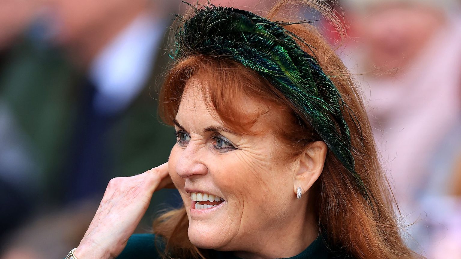 Sarah Ferguson wows in military chic as she parties with Tom Parker Bowles