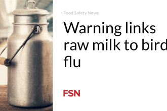 Warning links raw milk to bird flu
