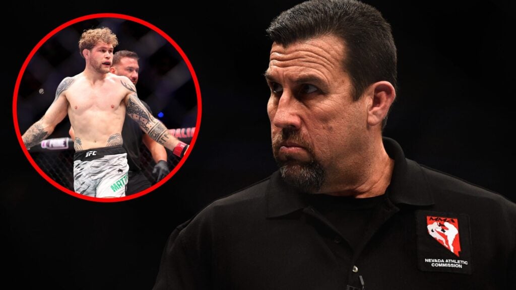 Iconic referee says controversial ‘under review’ UFC Perth call may have led to ‘mental breakdown’