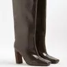 Save over £1.2k on burgundy knee-high boots that look just like Jimmy Choo pair