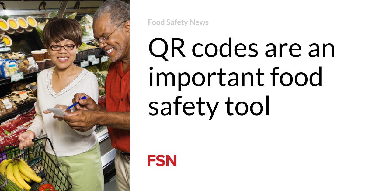 QR codes are an important food safety tool