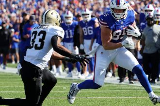Who was the Saints’ breakout player vs. the Bills?