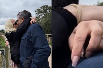 Lady Gaga Gushes Over Fiancé on His 42nd Birthday, Flaunts $1M Ring