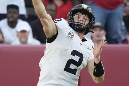 Vanderbilt QB Diego Pavia gets into heated exchange with Alabama fan
