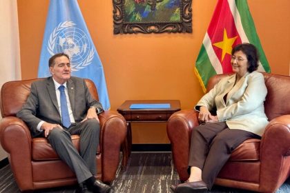 PAHO Director meets Suriname’s first female President to discuss priority health issues