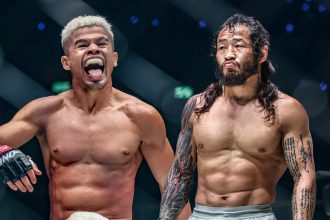 Fabricio Andrade defends Bantamweight World Title against Enkh-Orgil Baatarkhuu at ONE Fight Night 38
