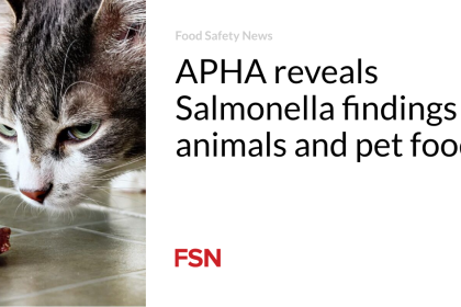 APHA reveals Salmonella findings in animals and pet food