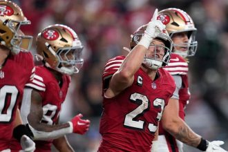 Christian McCaffrey’s offensive explosion, 49ers’ defense help stymie Falcons in win