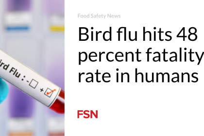 Bird flu hits 48 percent fatality rate in humans