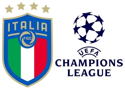 Which Italian Clubs played in the UEFA Champions League Group Stage?