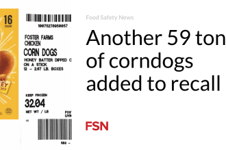 Another 59 tons of corndogs added to recall