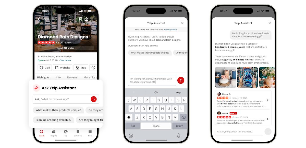 Yelp is getting more AI, including an upgraded chatbot