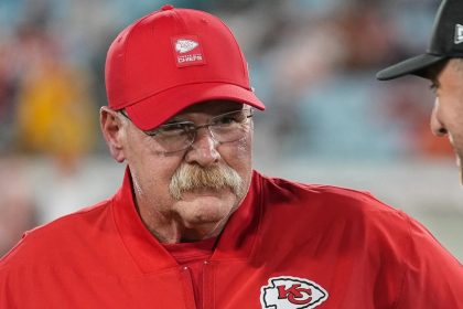 Kansas City Chiefs head coach Andy Reid unrecognizable without signature mustache
