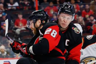 Senators captain Brady Tkachuk’s prank on Claude Giroux didn’t go as planned