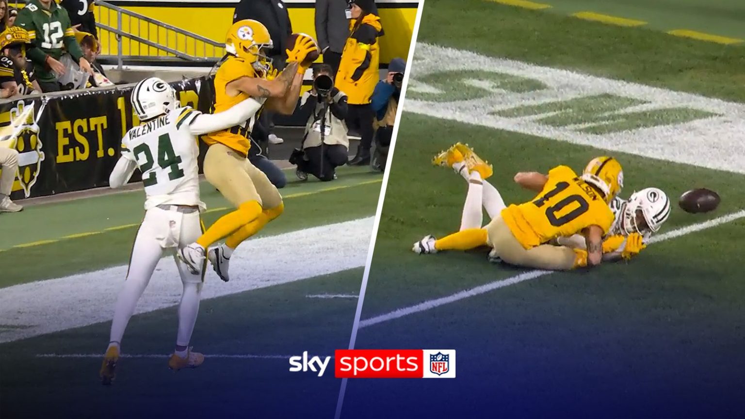 Aaron Rodgers pulls of 21-yard pass to Roman Wilson for a touchdown