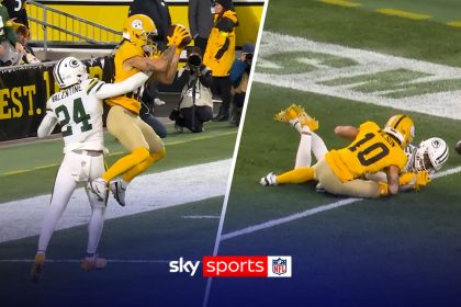 Aaron Rodgers pulls of 21-yard pass to Roman Wilson for a touchdown