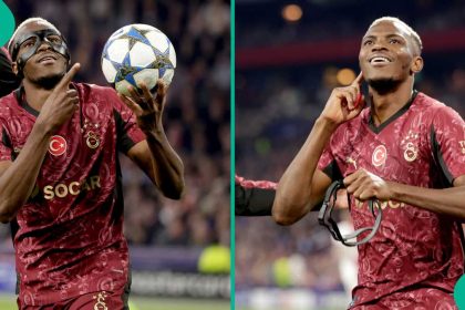 Watch: Victor Osimhen scores record-breaking hat-trick for Galatasaray in the Champions League