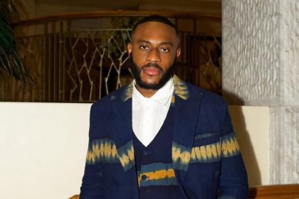 Kola Omotoso Steps Out in Emmy Kasbit for Lagos Fashion Week