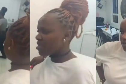 “Bring Her Money Now!” – Man Causes Scene at Company Over Girlfriend’s Unpaid Job