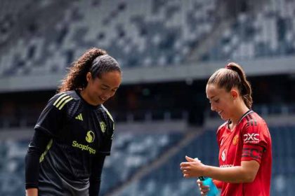 Phallon, Maya and Jess on playing at Old Trafford
