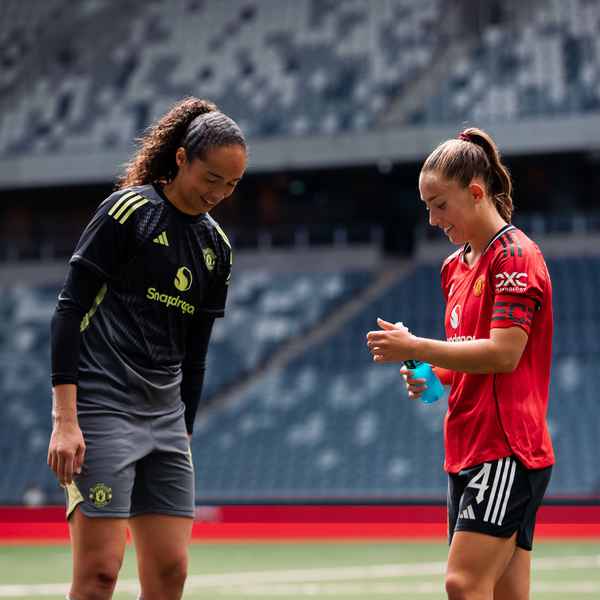 Phallon, Maya and Jess on playing at Old Trafford
