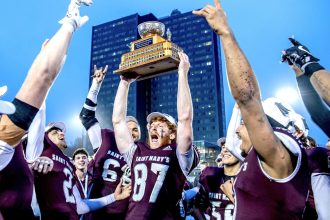 Saint Mary’s Huskies beat St. FX X-Men in Loney Bowl, advance to Uteck Bowl