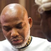 BREAKING: Justice Omotosho Convicts Nnamdi Kanu On Terrorism Charge After Ruling He Forfeited Right To Defend Himself