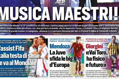 Today’s Papers – FIFA’s assist for Italy, Juventus chase 20m starlet