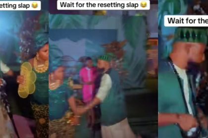 Groom Chases and Slaps Guest Who Attempted to Steal Sprayed Money at Wedding in Port Harcourt