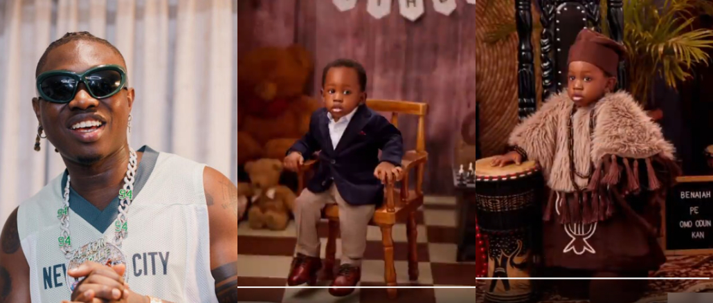 Zlatan Ibile And Partner Celebrate First Birthday Of Second Son, Benaiah