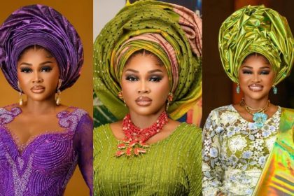 Mercy Aigbe Served Four Gorgeous Looks for Her Mum’s Celebration of Life