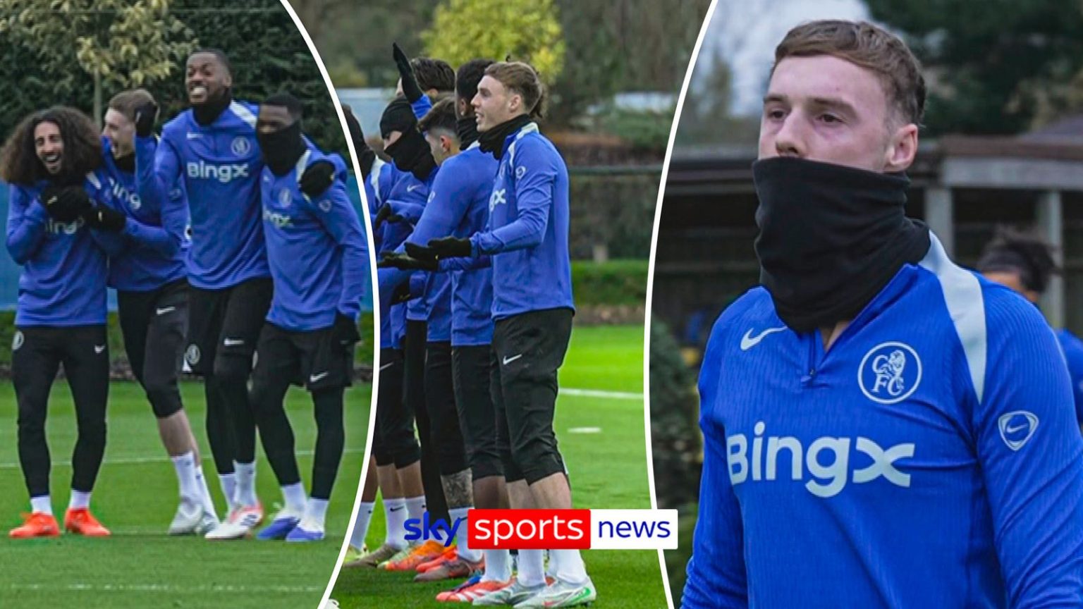 Cole Palmer spotted in high spirits at Chelsea training!