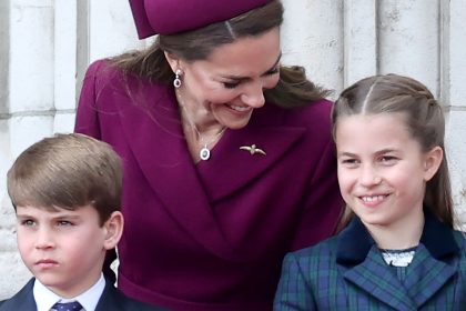 Who is looking after Princess Charlotte and Prince Louis during the Festival of Remembrance?